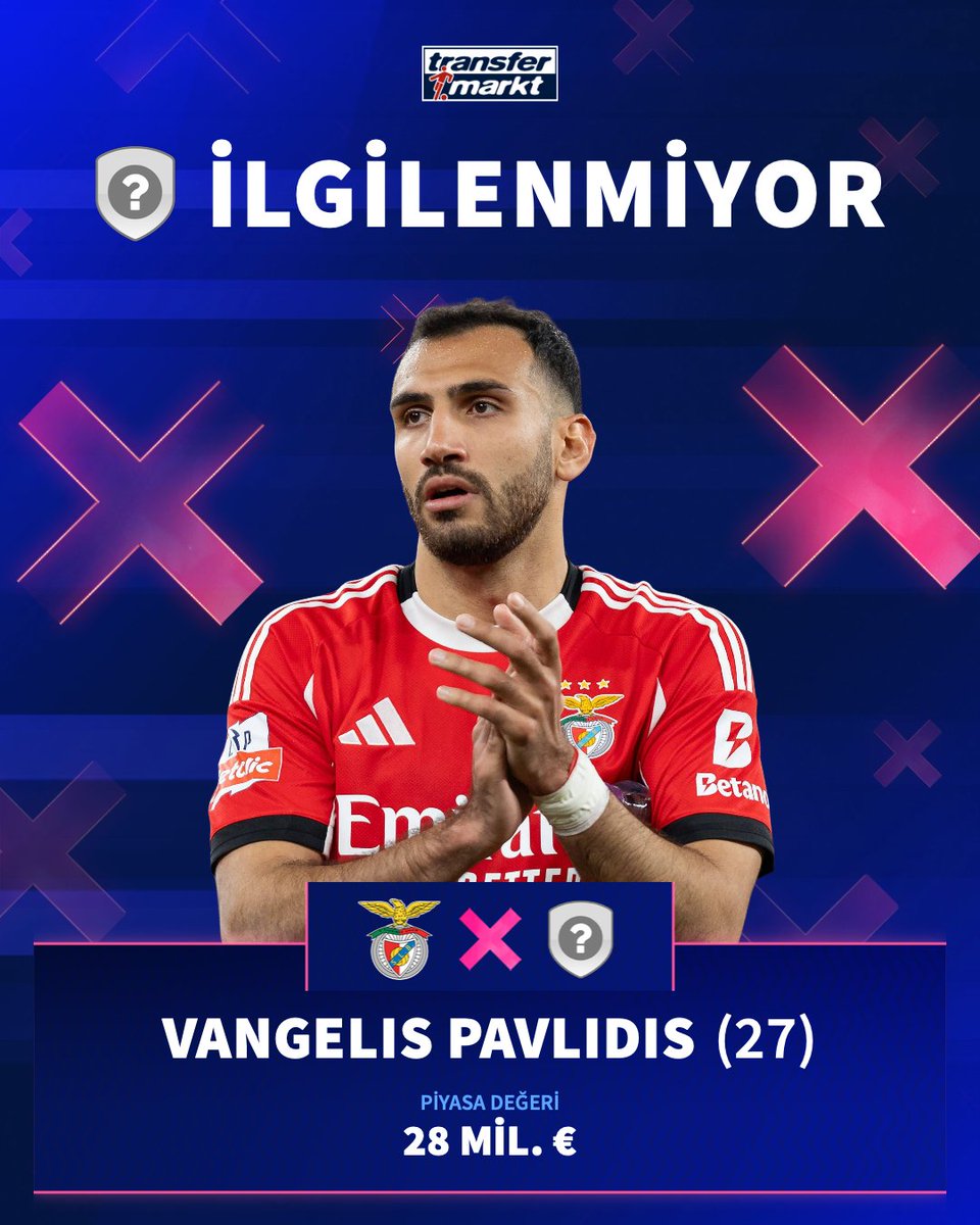 ❌ Benfica, Vangelis Pavlidis'i astronomik bir teklif gelmediği noktada satmaktan vazgeçti!