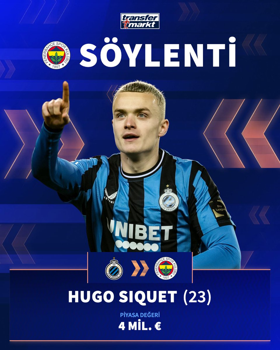 🚨 Fenerbahçe, Nelson Semedo'nun ayrılması halinde Club Brugge'den Hugo Siquet'i gündemine alabilir!