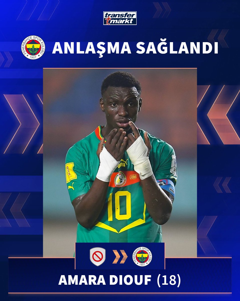 🤝 Fenerbahçe, Amara Diouf ile 5 yıllık sözleşme imzaladı!