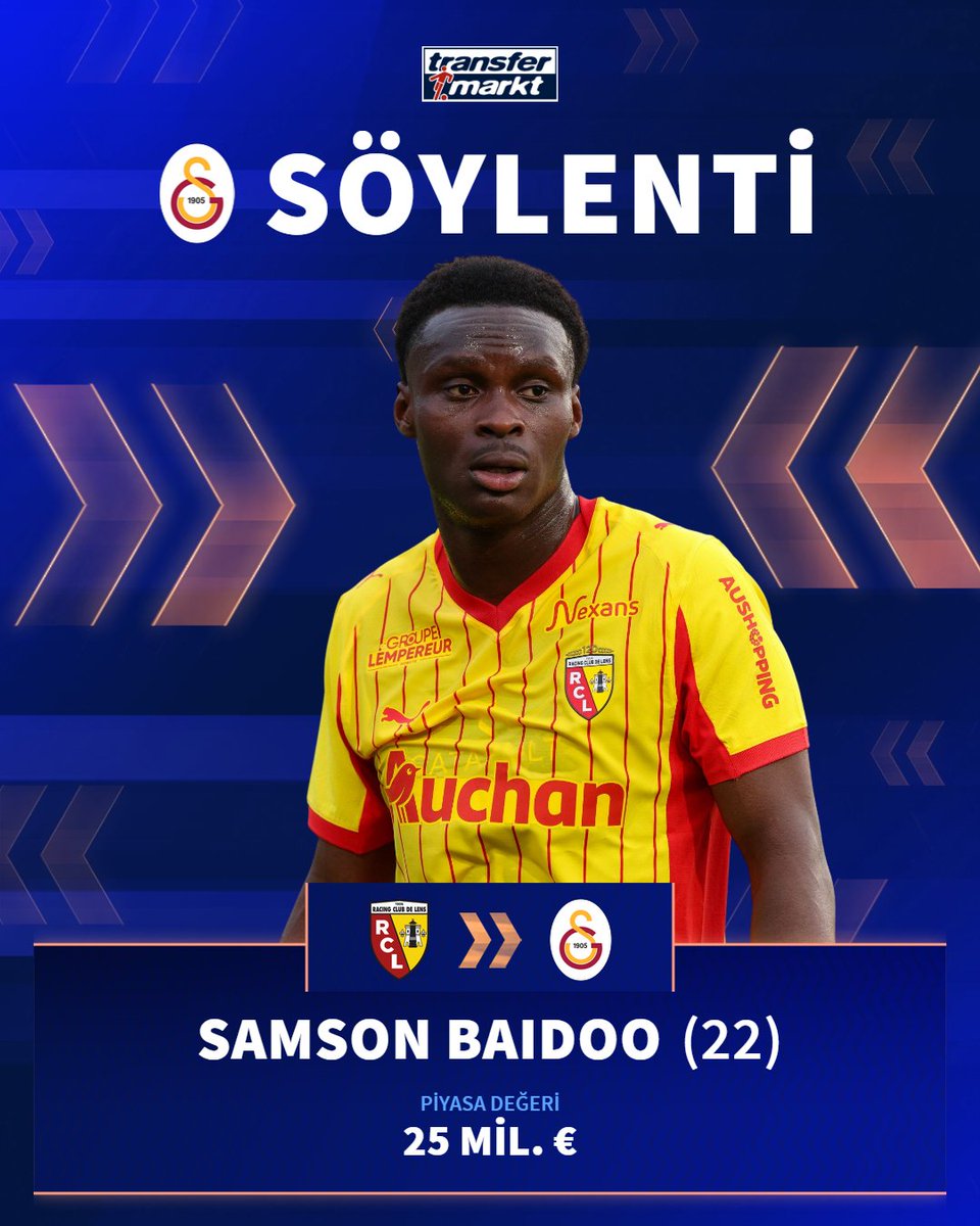 🦁 Galatasaray, stoper bölgesi için Samson Baidoo'yu gündemine aldı!
