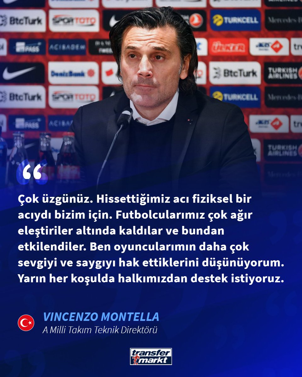 🗣️ A Milli Takım Teknik Direktörü Vincenzo Montella'nın açıklamaları!