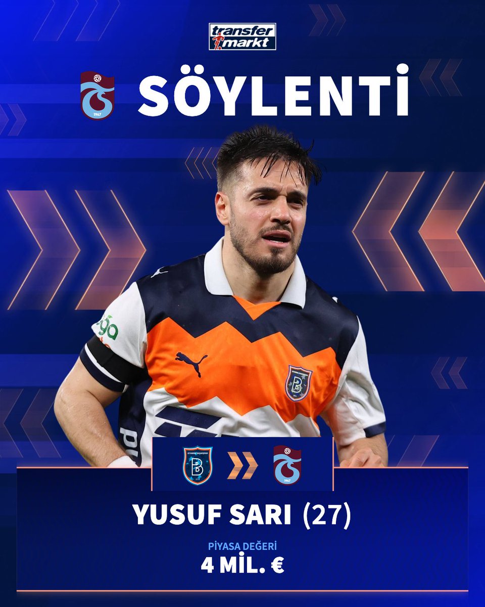 🌪️ Trabzonspor, Fatih Tekke'nin onay vermesi sonrası Yusuf Sarı transferi için Başakşehir ile görüşmelere başladı!