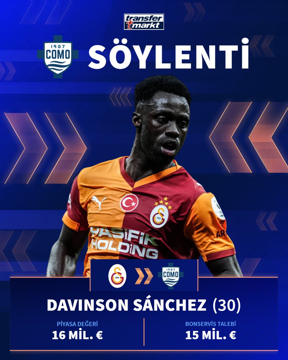 💬 Como ve Galatasaray, Davinson Sanchez için görüşmelere devam ediyor!