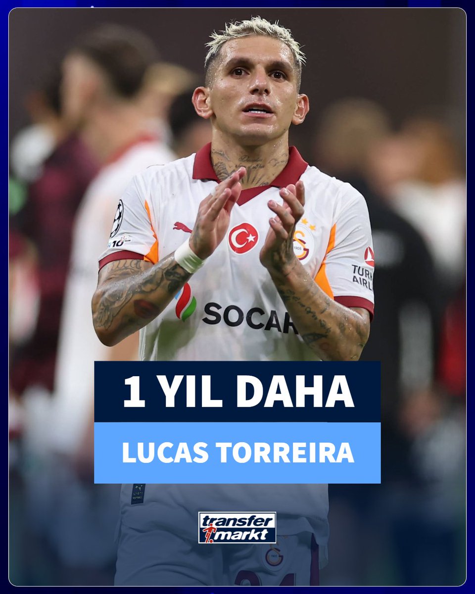 🟡🔴 Galatasaray'da Lucas Torreira’nın en az 1 sezon daha takımda kalması bekleniyor. Teknik ekip de hakkında ayrılık iddiaları bulunan Urugua
