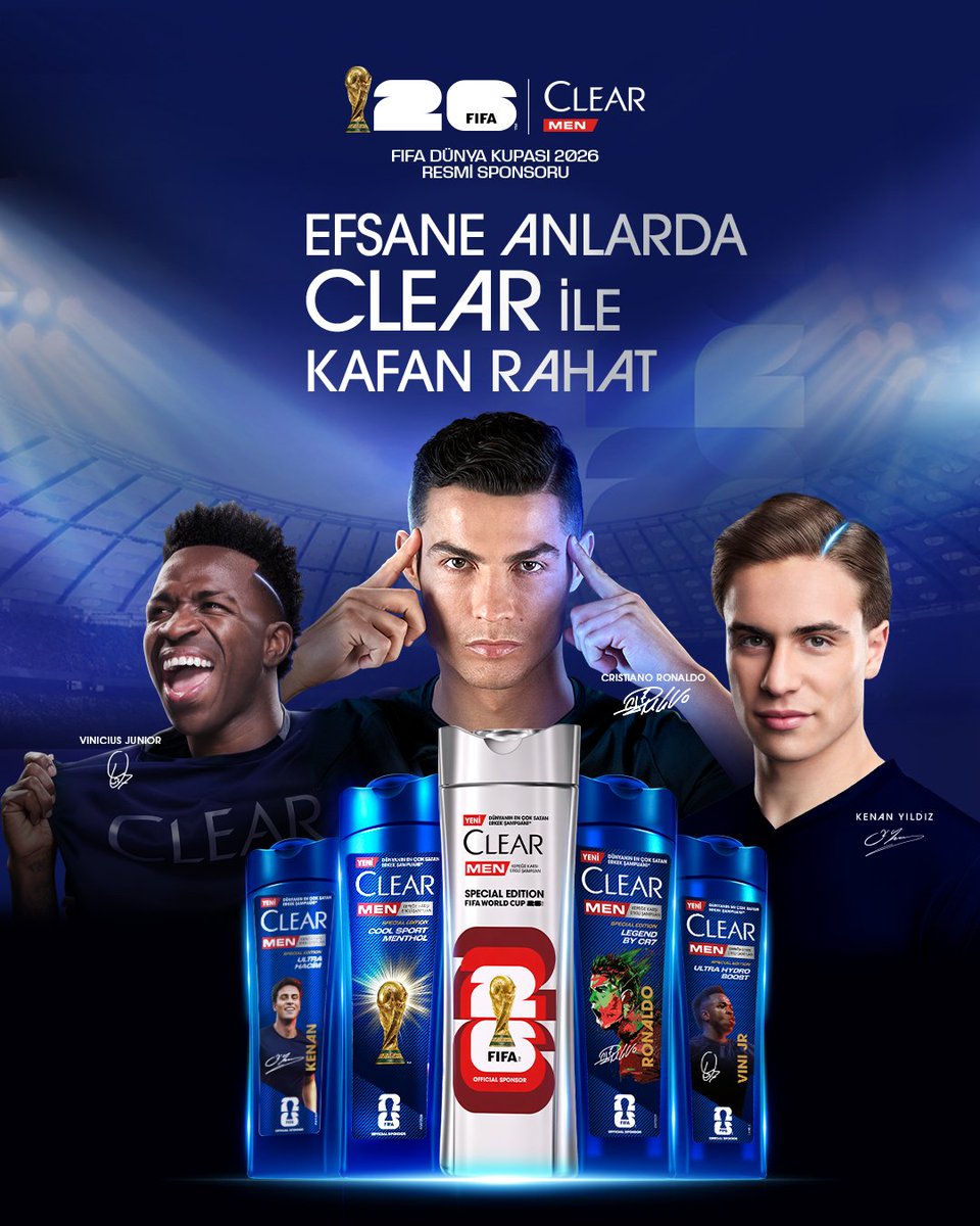 2026 FIFA Resmi Sponsoru Clear ile Efsane Anlarda Kafan Rahat!