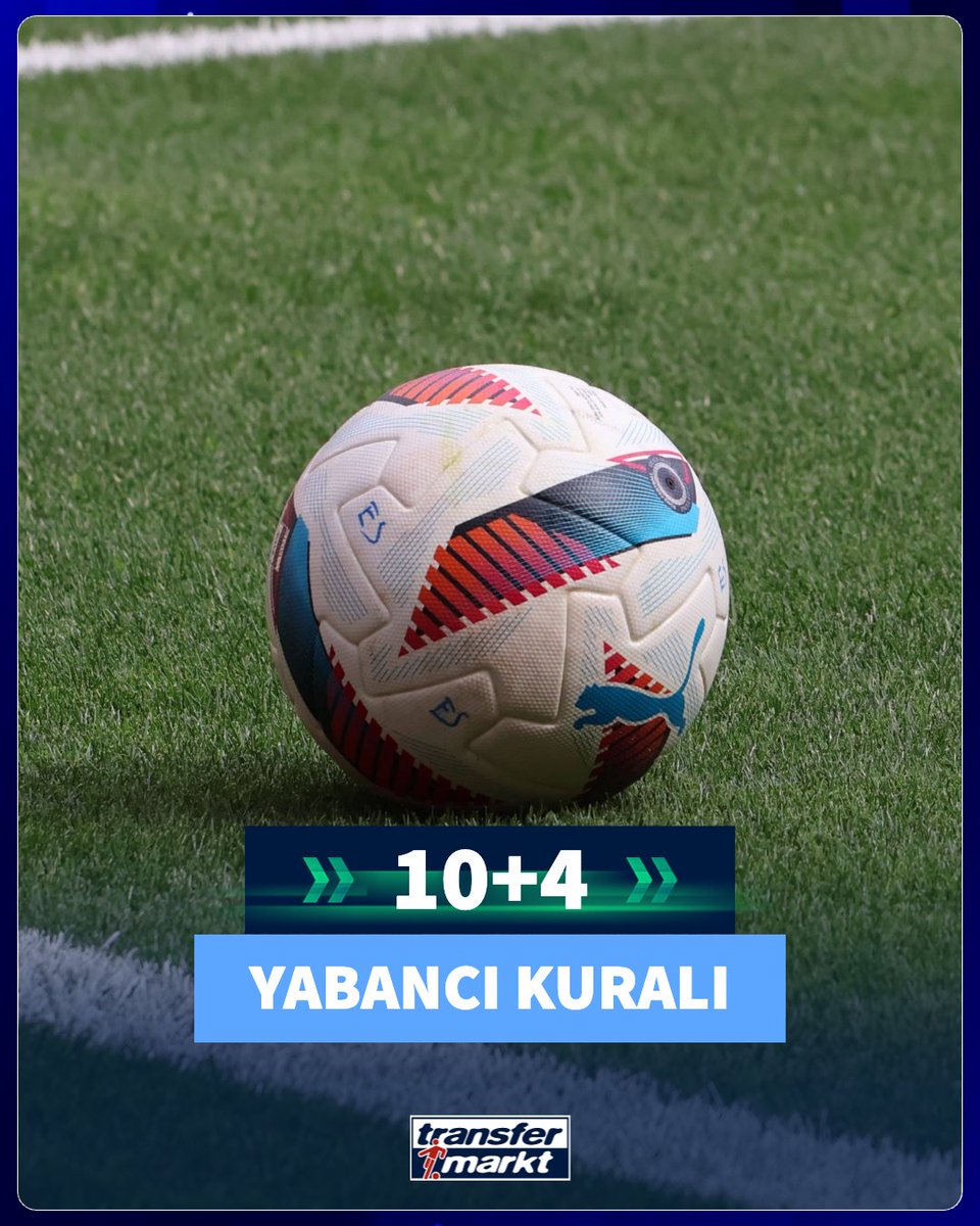 🚨 Türkiye Futbol Federasyonu, yabancı oyuncu kuralının 10+4 olarak devam edeceğini duyurdu! futbolsonhaber.com