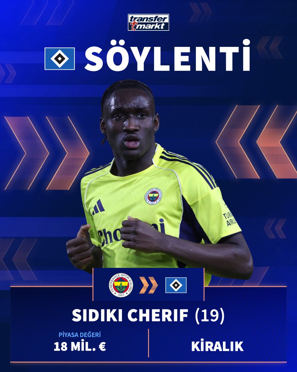 🚨 Hamburg, Sidiki Chérif için Fenerbahçe'ye satın alma opsiyonlu kiralama teklifi yaptı!