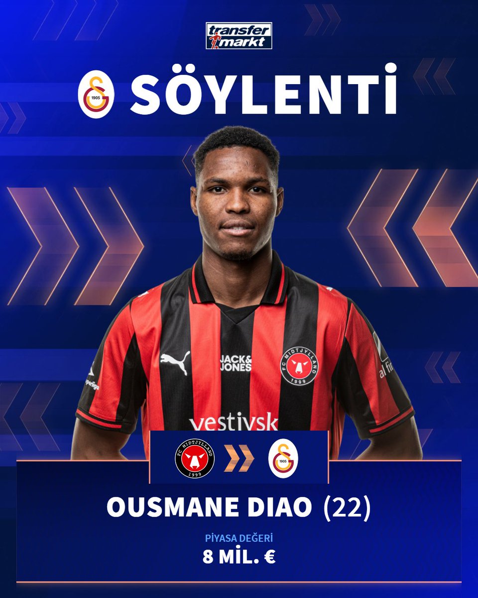 🦁 Galatasaray, Midtylland forması giyen Ousmane Diao'yu gündemine aldı!