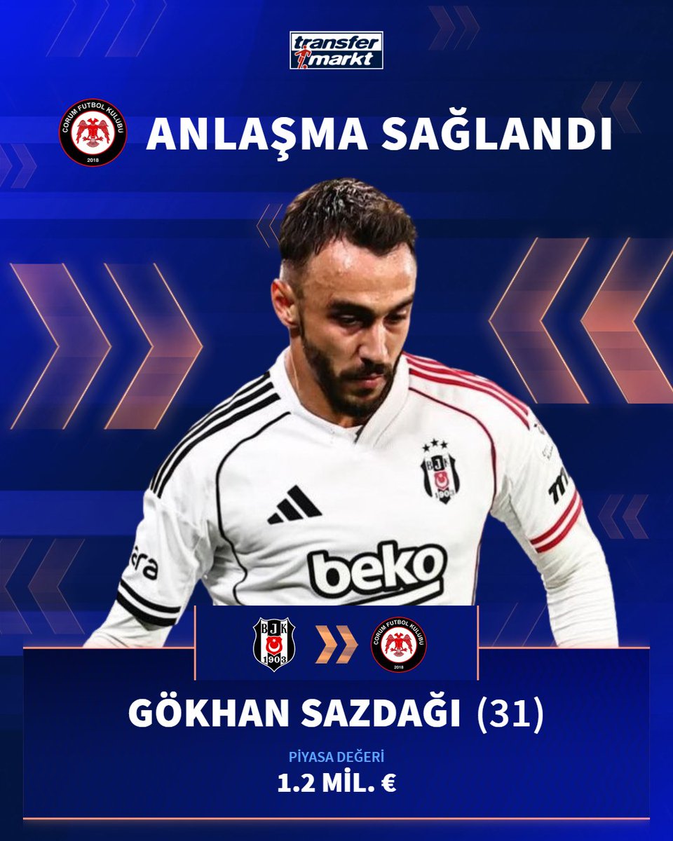 🤝 Çorum FK, Gökhan Sazdağı ile 2 yıllık anlaşma sağladı!