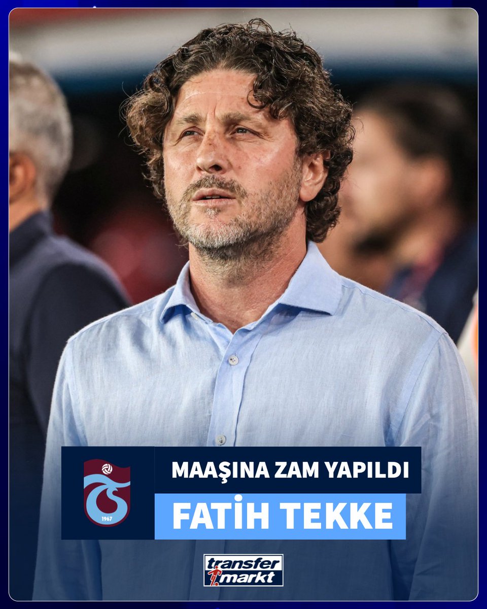 🗣️ Trabzonspor, Fatih Tekke'nin maaşının 90 milyon TL'den 150 milyon TL'ye yükseltildiğini KAP'a bildirdi!