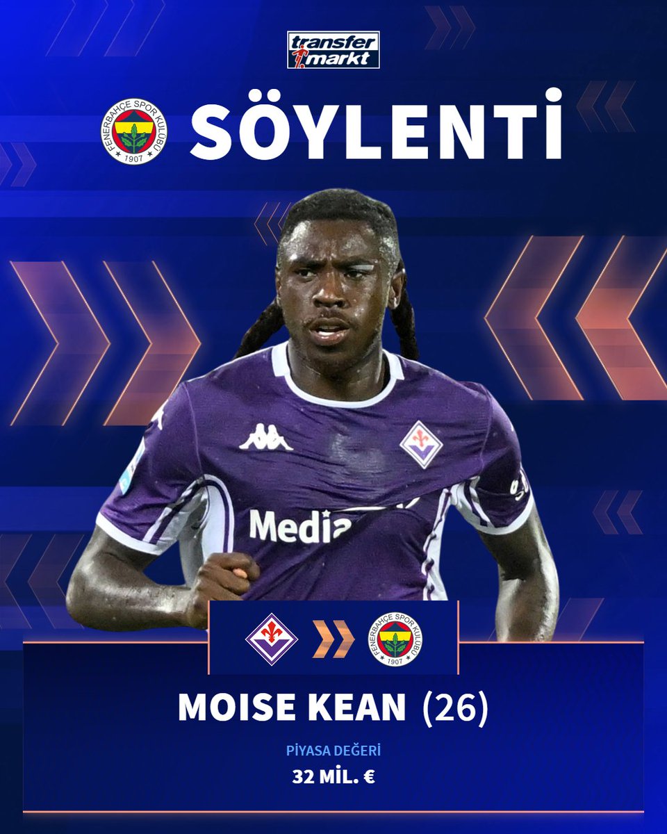 🔵🟡 Fenerbahçe, Moise Kean ile ilgileniyor.