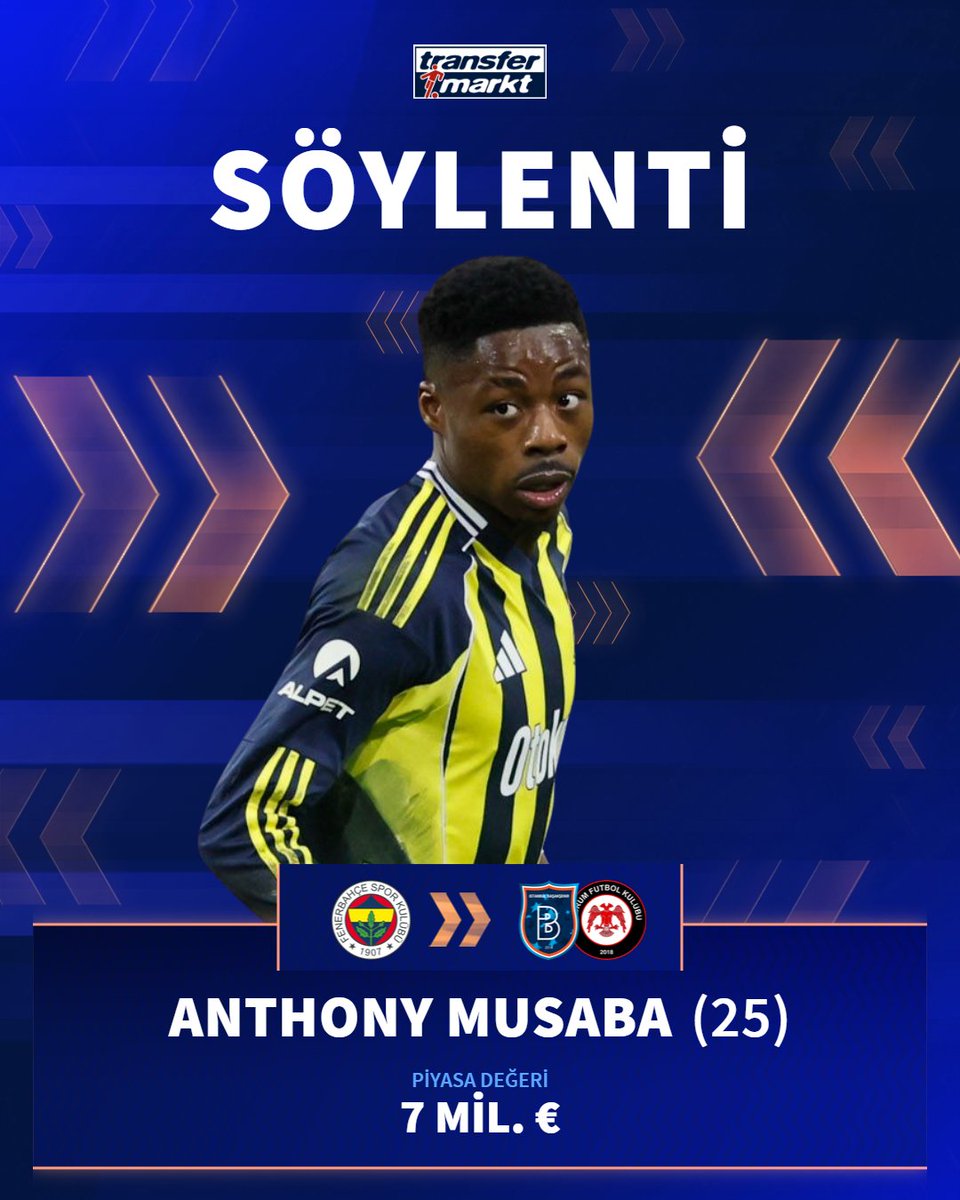 🚨 Başakşehir ve Çorum FK, Anthony Musaba için Fenerbahçe ile temaslara başladı.