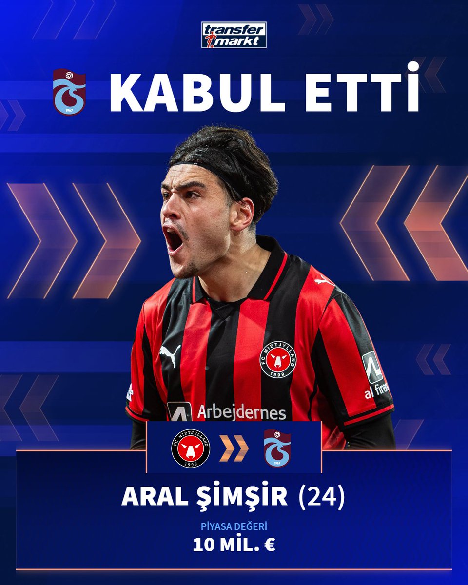 🔴🔵 Trabzonspor, Aral Şimşir ile 4 yıllık anlaşmaya vardı!