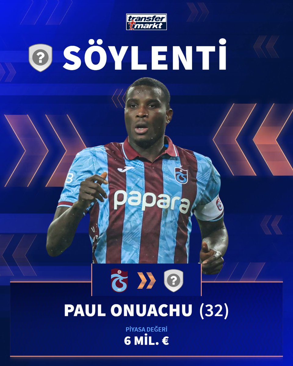 🔴🔵 Paul Onuachu için Trabzonspor'a gelen teklifler var.