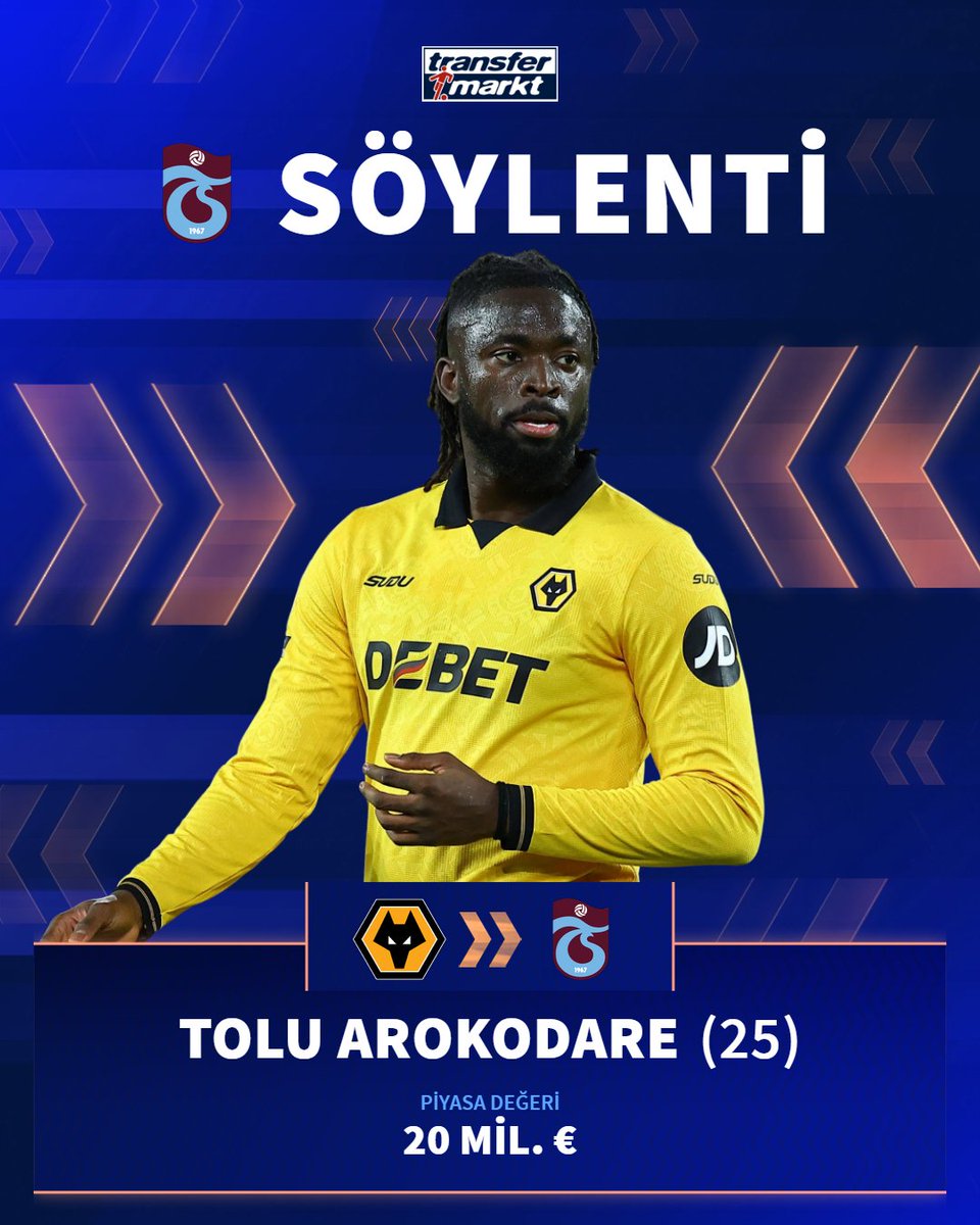 🚨 Trabzonspor, Wolverhampton'dan Tolu Arokodare ile ilgileniyor!