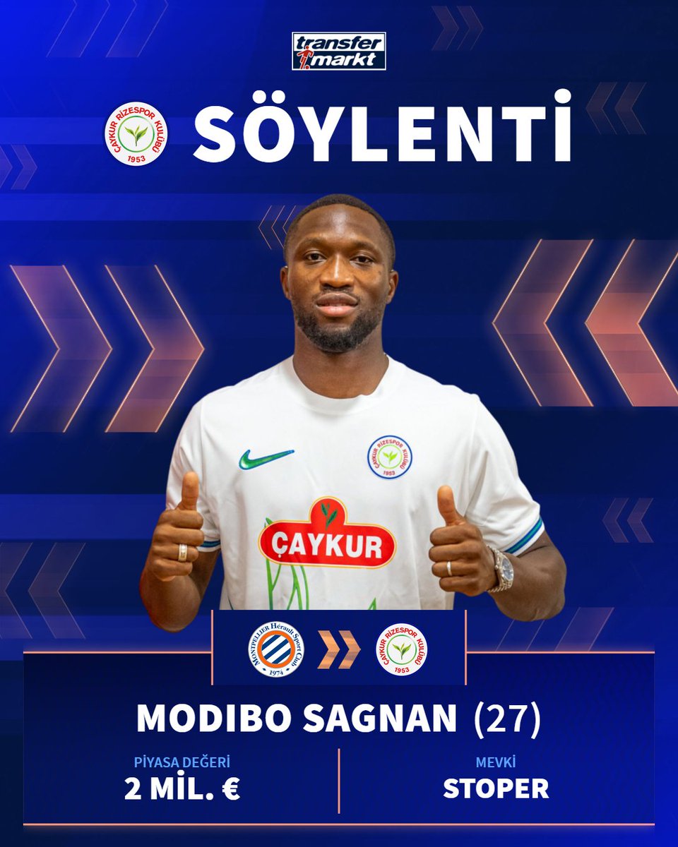 ⏳ Rizespor, Modibo Sagnan ile 3 yıllık sözleşme imzalamaya çok yakın!