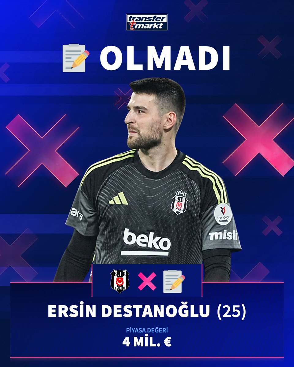 ❌ Beşiktaş, sözleşmesi sona eren Ersin Destanoğlu’na veda etti!