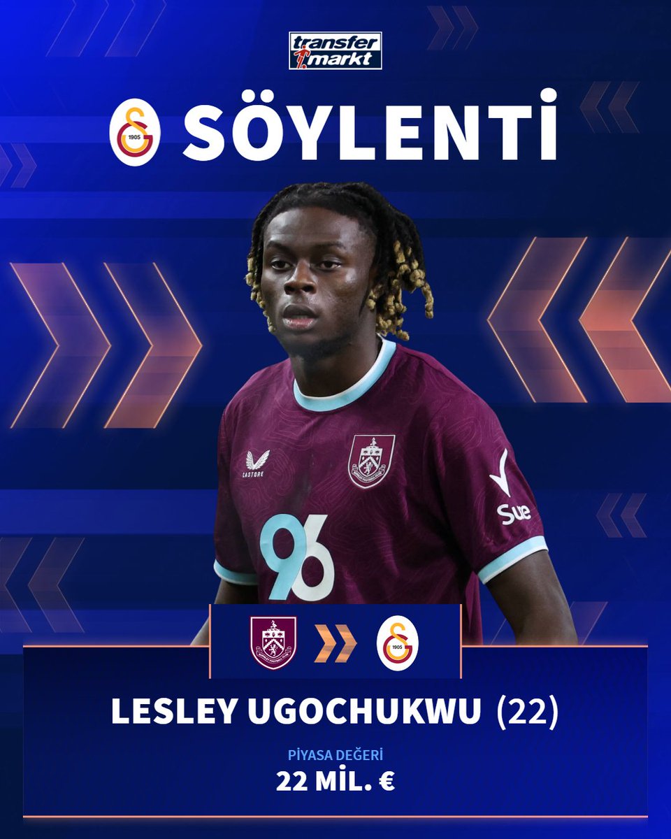 ⏳ Lesley Ugochukwu'nun Menajeri, Galatasaray ile anlaşmayı tamamlamak için yarın İstanbul'da olacak!