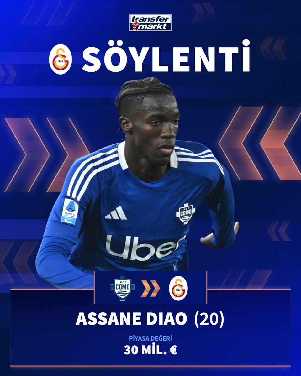 🦁 Galatasaray, Como forması giyen Assane Diao ile ilgileniyor!