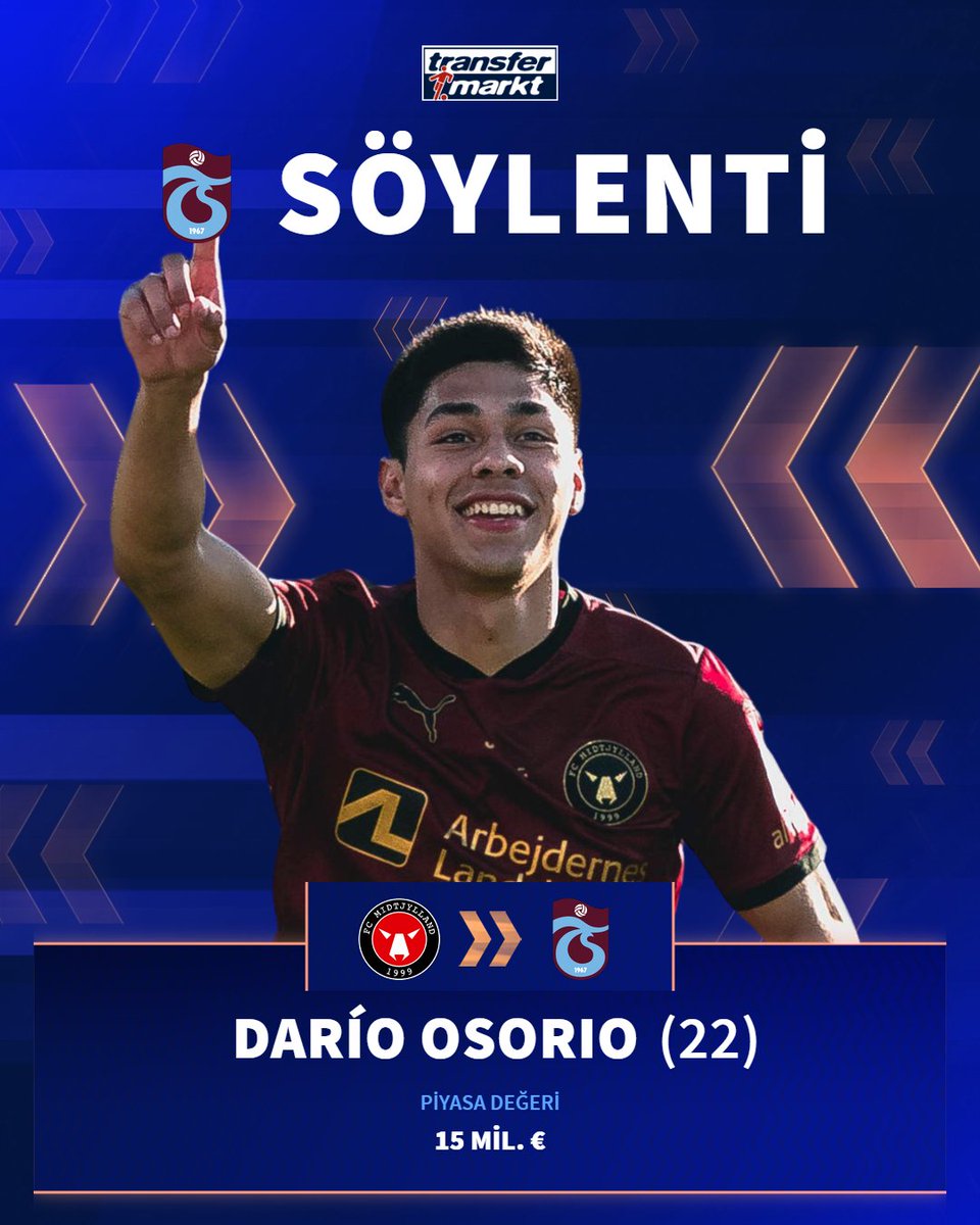 🔴🔵 Trabzonspor Benfica'nın da ilgilendiği Darío Osorio'yu takibe aldı.