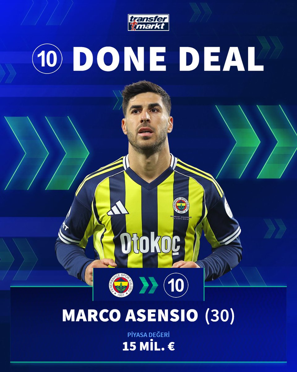 🗣️ Marco Asensio: "10 numara, sevdiğim bir forma numarası. Bu sezon 10 numaralı formayı giyeceğim. Fenerbahçe taraftarı için de çok özel ve