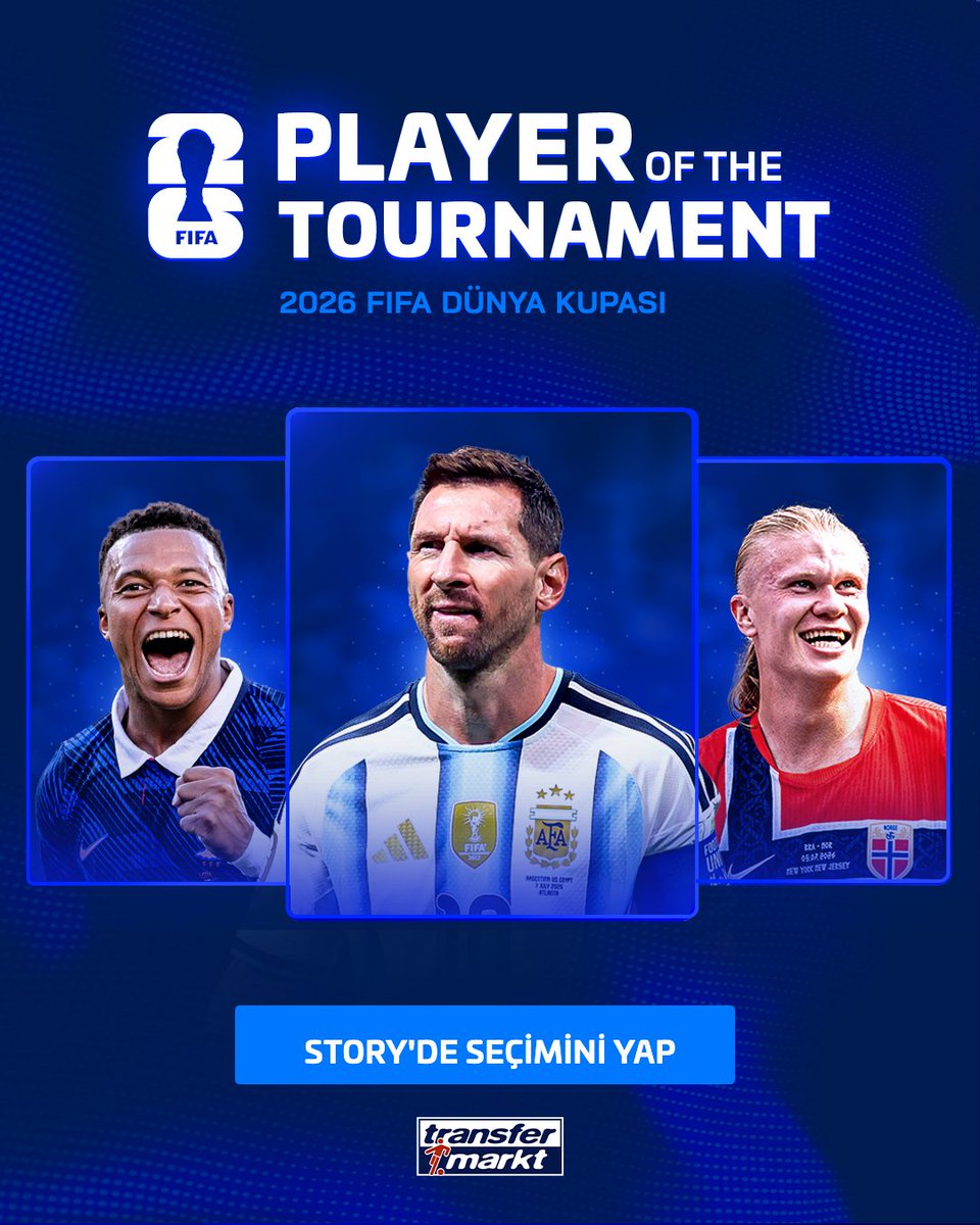 🚨 2026 FIFA Dünya Kupası için turnuvanın oyuncusu oylaması başladı!